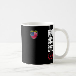 Team Karate Goju Ryu Usa Flag Kanji Japanisch Mart Kaffeetasse