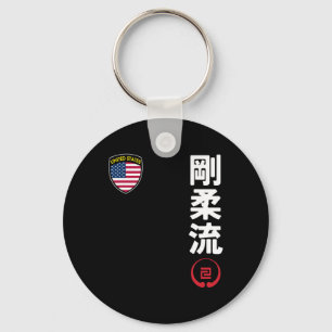 Team Karate Goju Ryu Usa Flag Kanji Japanisch Mart Schlüsselanhänger