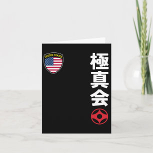 Team Karate Kyokushinkai Usa Kanji Japanisch Marti Karte