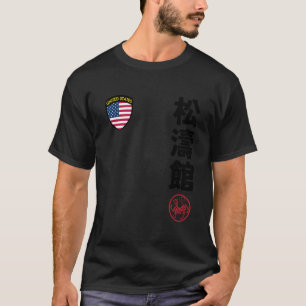 Team Karate Shotokan USA-Flagge Kanji Japanisch Ma T-Shirt