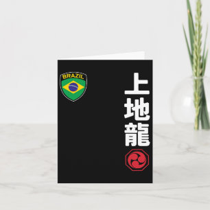 Team Karate Uechi Ryu Brasilien Flaggen Japanische Karte