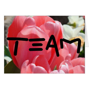 TEAM Karten Frühlings-Tulpe-Blumen unsere