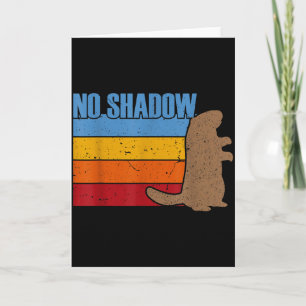 Team Kein Schatten Groundhog - Vintage Retro Groun Karte