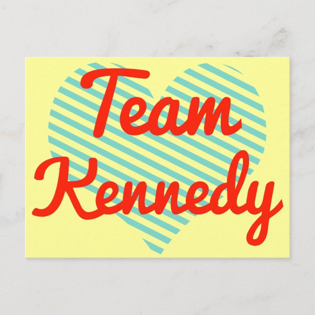 Team Kennedy Postkarte (Vorderseite)