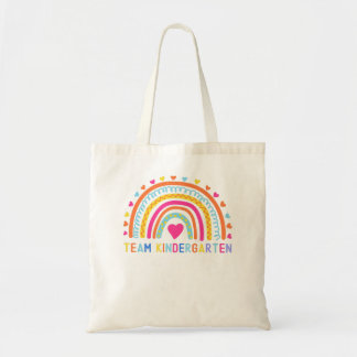 Team Kindergarten Rainbow Girls Boys Lehrer zurück Tragetasche