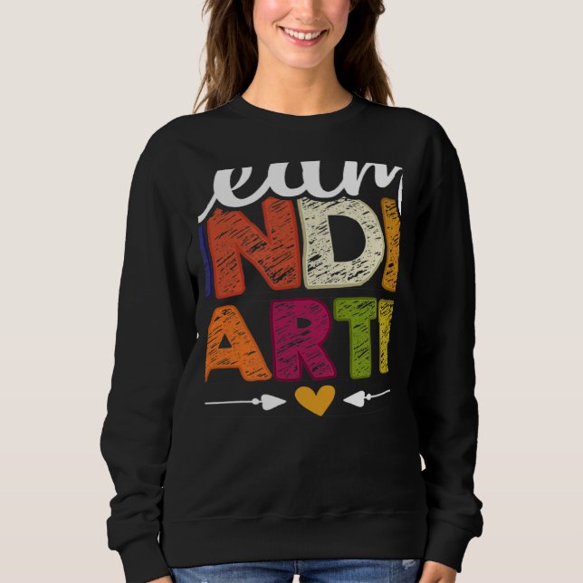 Team Kindergarten Teacher Students Back To School Sweatshirt (Vorderseite)