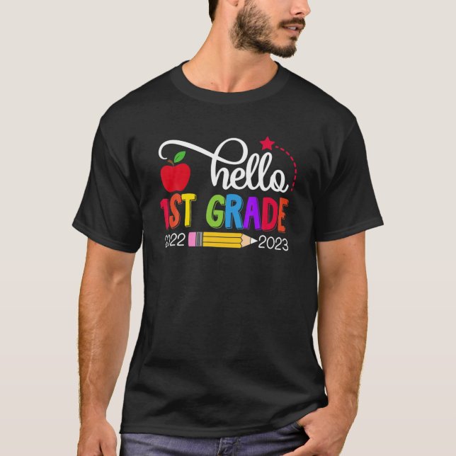 Team Kindergarten zurück zum Schullehrer T-Shirt (Vorderseite)