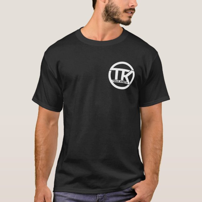 Team Kinetik - Schwarzes T-Shirt (Vorderseite)