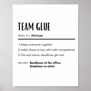 Team-Kleber Definition Personalisierter Name Kolle Poster