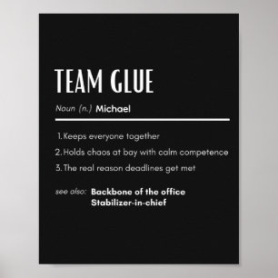 Team-Kleber Definition Personalisierter Name Kolle Poster