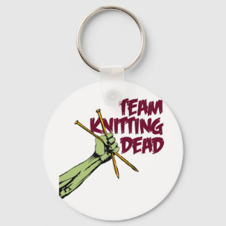 Team Knitting Dead Schlüsselanhänger