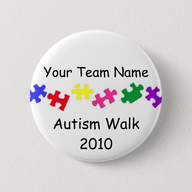 Team-Knopf des Autismus-Weg-2010 Button (Vorderseite)