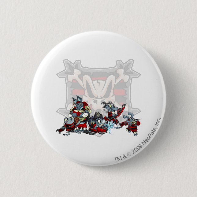 Team Krawk Insel-Gruppe Button (Vorderseite)