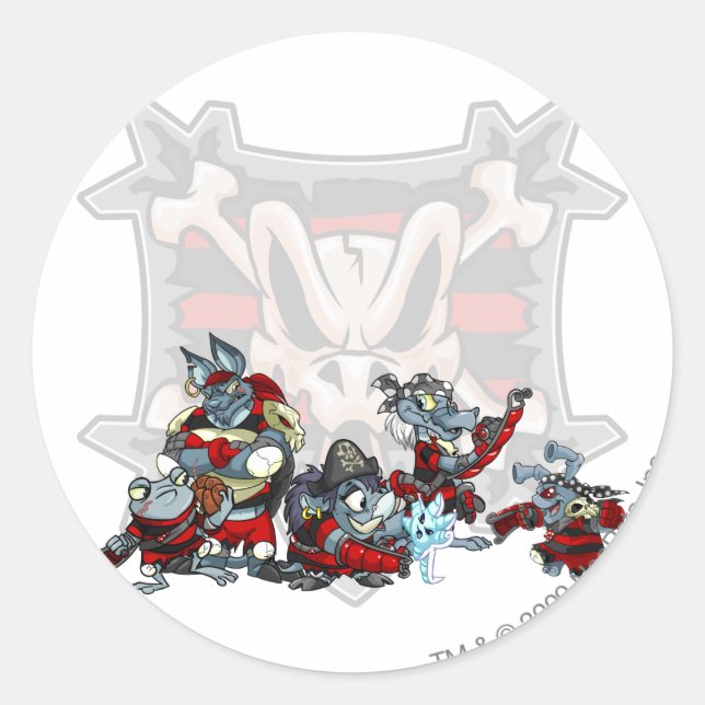 Team Krawk Island Group Runder Aufkleber (Vorderseite)