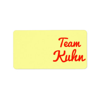 Team Kuhn Adressaufkleber