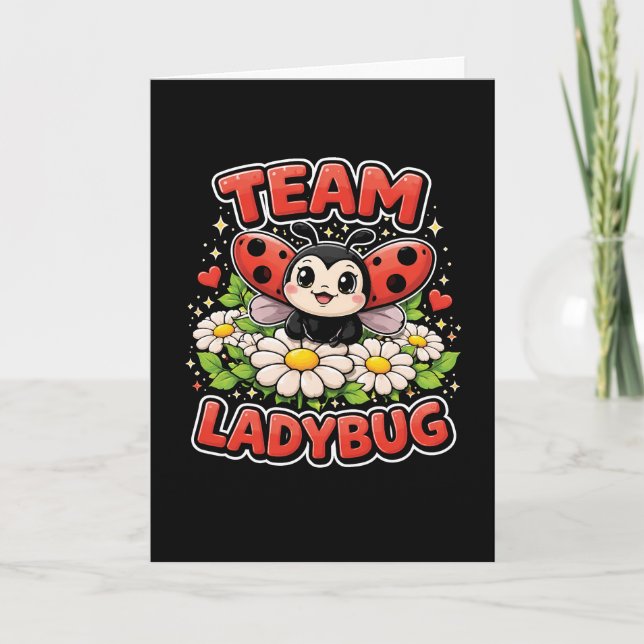 Team Ladybug Feiertagskarte (Vorderseite)