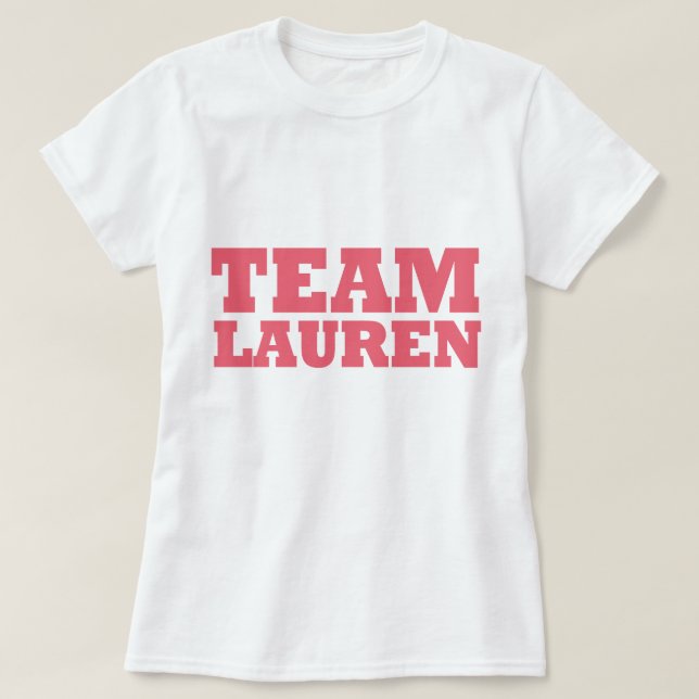 Team Lauren T-Shirt (Design vorne)