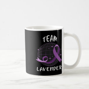 Team Lavendel für das Weltkrebstages Bewusstsein Kaffeetasse