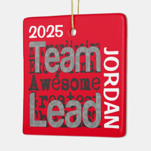 Team Leader Extraordinaire CUSTOM Keramikornament