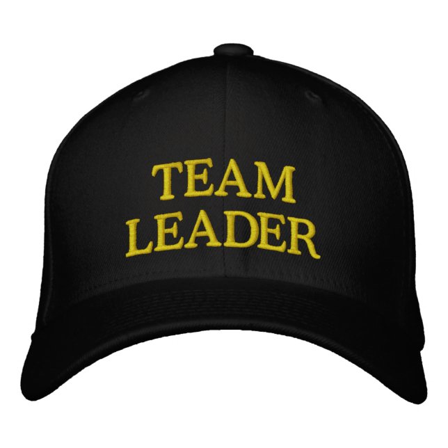 TEAM LEADER Stickmützen für Führungskräfte Bestickte Baseballkappe (Vorderseite)
