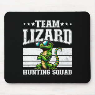 Team Lizard Jagdkommad Funny Retro Gecko Lizard Mousepad