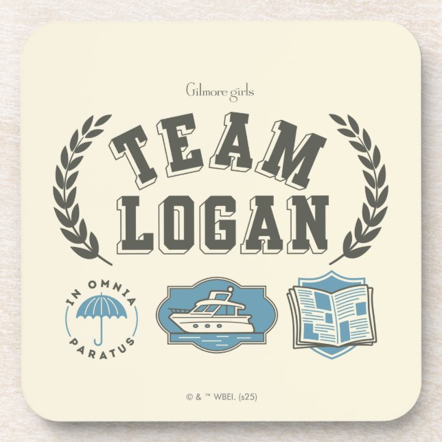 Team Logan Gilmore Girls Design Getränkeuntersetzer (Vorderseite)