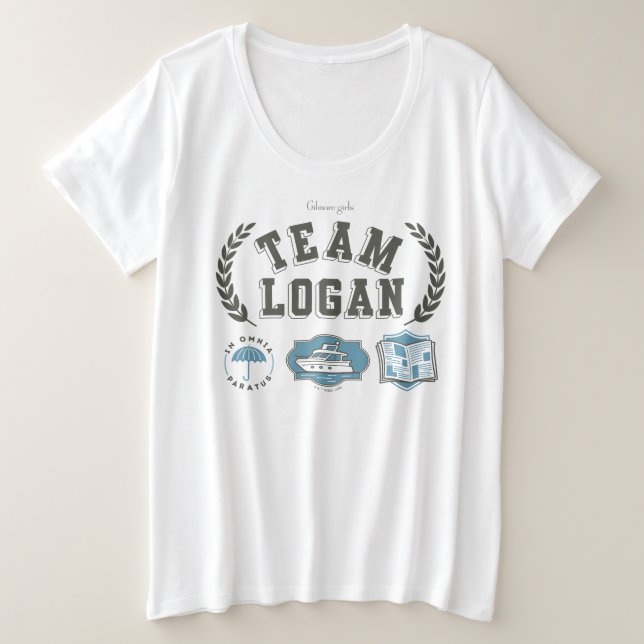 Team Logan Gilmore Girls Design Große Größe T-Shirt (Design vorne)