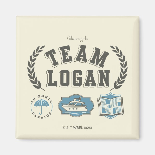 Team Logan Gilmore Girls Design Magnet (Vorne)