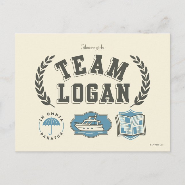 Team Logan Gilmore Girls Design Postkarte (Vorderseite)