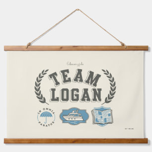 Team Logan Gilmore Girls Design Wandteppich Mit Holzrahmen