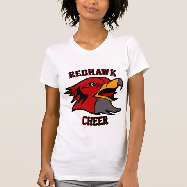 Team & Lüfterfalken Rot/Grau/Weiße Frauen T-Shirt (Vorderseite)