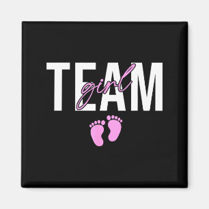 Team Mädchen 2026 Geschlecht enthüllen Baby-Ankünd Magnet