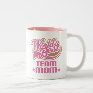 Team-Mama-Geschenk Zweifarbige Tasse