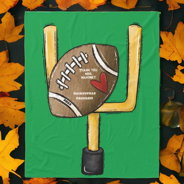 Team-Mama Niedliche Personalisierte Fußball-Gesche Fleecedecke (Von Creator hochgeladen)