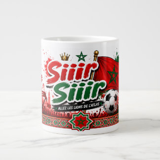 Team Marokko I Siiir Siiir, allez les lions Mug Jumbo-Tasse