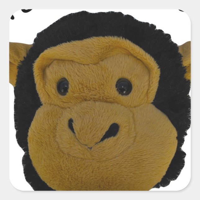 Team Mascot Quadratischer Aufkleber (Vorderseite)