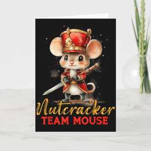 Team Maus Nussknacker Weihnachts Tanz Pyjama Kinde Karte