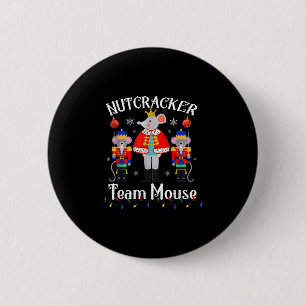 Team-Maus Nussknacker Weihnachtstanz Lustiger Sold Button