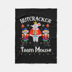 Team-Maus Nussknacker Weihnachtstanz Lustiger Sold Fleecedecke