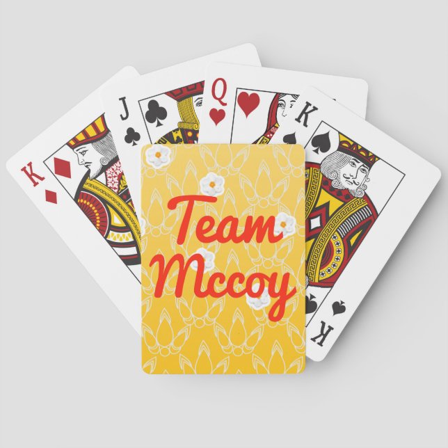 Team Mccoy Spielkarten (Rückseite)
