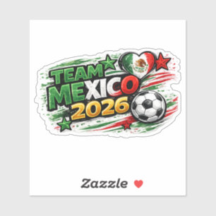 TEAM MEXICO 2026 MEXICO Fan Mexikanischer Stolz Aufkleber