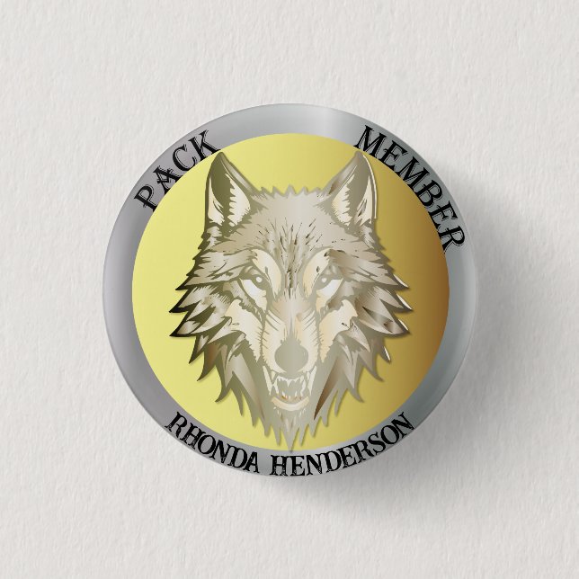 Team-Mitglied-Auszeichnung, "Rudelmitglied" Button (Vorderseite)