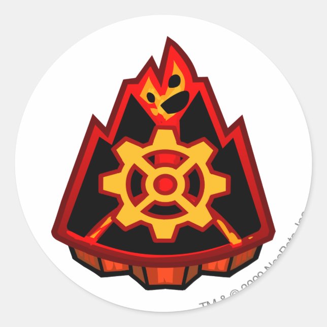 Team-Moltara-Logo Runder Aufkleber (Vorderseite)