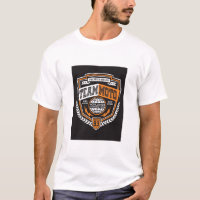 Team Moto 93 Orange Racing Wappen T-Shirt