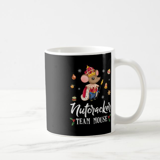 Team Mouse Nutcracker Weihnachts-Tanz Spaß Soldier Kaffeetasse (Rechts)