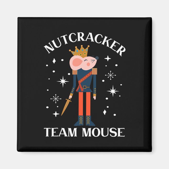 Team Mouse Nutcracker Weihnachts-Tanz Spaß Soldier Magnet (Vorne)