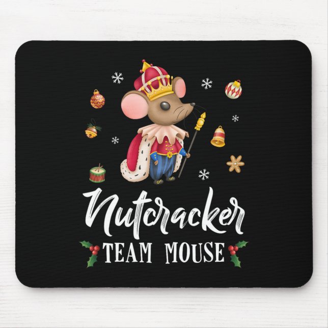 Team Mouse Nutcracker Weihnachts-Tanz Spaß Soldier Mousepad (Vorne)