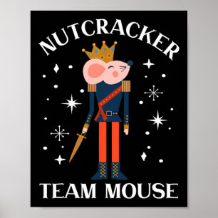 Team Mouse Nutcracker Weihnachts-Tanz Spaß Soldier Poster