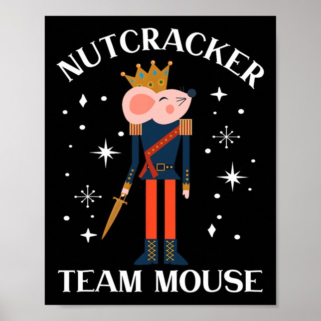 Team Mouse Nutcracker Weihnachts-Tanz Spaß Soldier Poster (Vorne)