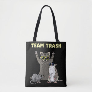 Team Müll Opossum Waschbär Ratte, Lustige Tiere Mü Tasche